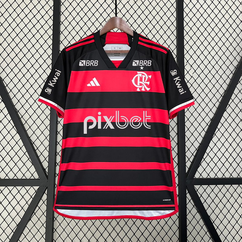 CAMISETA FLAMENGO I TODOS LOS PATROCINADORES 24/25 HOMBRE